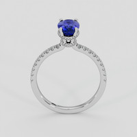 1.48 Ct. Blue Sapphire Ring, 18K White Gold 3