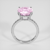 7.97 Ct. Pink Sapphire Ring, 18K White Gold 3
