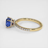 2.04 Ct. Blue Sapphire Ring, 14K Yellow Gold 4