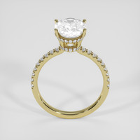 5.56 Ct. White Sapphire Ring, 14K Yellow Gold 3