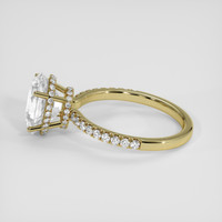 5.56 Ct. White Sapphire Ring, 14K Yellow Gold 4