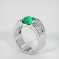 2.10 Ct. Emerald Ring, Platinum 950 2