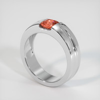 1.16 Ct. Padparadscha Sapphire Ring, Platinum 950 2