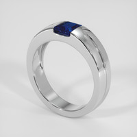 0.76 Ct. Blue Sapphire Ring, Platinum 950 2
