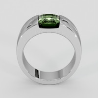 2.05 Ct. Green Sapphire Ring, Platinum 950 3