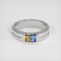 0.82 Ct. Bi Color Sapphire Ring, Platinum 950 1