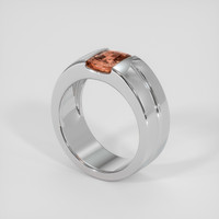 2.54 Ct. Padparadscha Sapphire Ring, Platinum 950 2