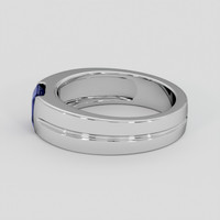 1.09 Ct. Blue Sapphire Ring, Platinum 950 4