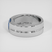 1.79 Ct. Greenish Blue Sapphire Ring, Platinum 950 4