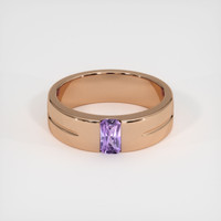 0.61 Ct. Sapphire Ring, 14K Rose Gold 1