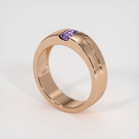 0.61 Ct. Sapphire Ring, 14K Rose Gold 2