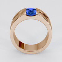 1.56 Ct. Blue Sapphire Ring, 18K Rose Gold 3