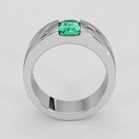 0.77 Ct. Emerald Ring, Silver 3