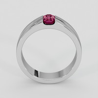 1.07 Ct. Reddish Pink Sapphire Ring, Silver 3