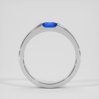 0.96 Ct. Blue Sapphire Ring, Silver 3