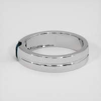 1.05 Ct. Greenish Blue Sapphire Ring, Silver 4