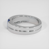 0.61 Ct. Blue Sapphire Ring, Silver 4