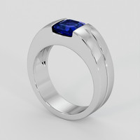 1.83 Ct. Blue Sapphire Ring, 10K White Gold 2