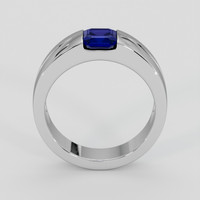 1.09 Ct. Blue Sapphire Ring, 10K White Gold 3