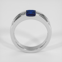 0.76 Ct. Blue Sapphire Ring, 14K White Gold 3