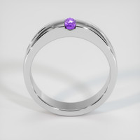 0.29 Ct. Purple Sapphire Ring, 14K White Gold 3