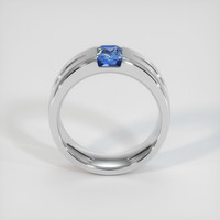 0.87 Ct. Sapphire Ring, 14K White Gold 3