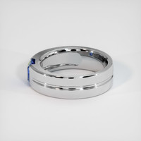 0.87 Ct. Sapphire Ring, 14K White Gold 4