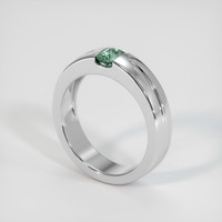 0.78 Ct. Sapphire Ring, 14K White Gold 2