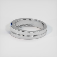 0.86 Ct. Blue Sapphire Ring, 14K White Gold 4