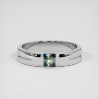 0.33 Ct. Bi Color Sapphire Ring, 14K White Gold 1