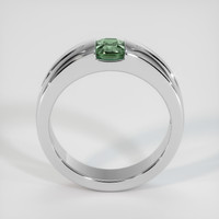0.59 Ct. Bluish Green Sapphire Ring, 14K White Gold 3