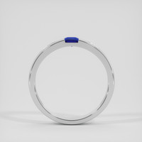 0.94 Ct. Blue Sapphire Ring, 14K White Gold 3