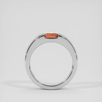 2.54 Ct. Padparadscha Sapphire Ring, 14K White Gold 3