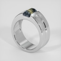 1.71 Ct. Bi Color Sapphire Ring, 14K White Gold 2