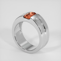 2.16 Ct. Padparadscha Sapphire Ring, 14K White Gold 2