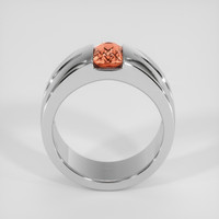 2.16 Ct. Padparadscha Sapphire Ring, 14K White Gold 3