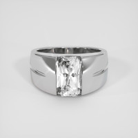 3.16 Ct. White Sapphire Ring, 14K White Gold 1