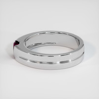0.49 Ct. Ruby Ring, 18K White Gold 4