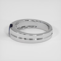 0.76 Ct. Blue Sapphire Ring, 18K White Gold 4