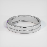 0.29 Ct. Purple Sapphire Ring, 18K White Gold 4