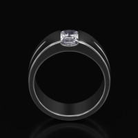 1.64 Ct. Sapphire Ring, 18K White Gold 3