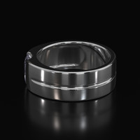1.64 Ct. Sapphire Ring, 18K White Gold 4