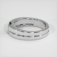 0.59 Ct. Bluish Green Sapphire Ring, 18K White Gold 4