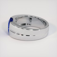 2.30 Ct. Blue Sapphire Ring, 18K White Gold 4