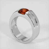 2.76 Ct. Orange Sapphire Ring, 18K White Gold 2