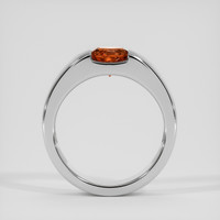 2.76 Ct. Orange Sapphire Ring, 18K White Gold 3