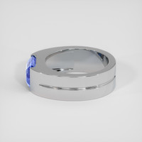 6.64 Ct. Blue Sapphire Ring, 18K White Gold 4