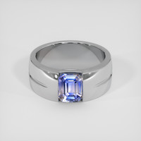 2.53 Ct. Bi Color Sapphire Ring, 18K White Gold 1