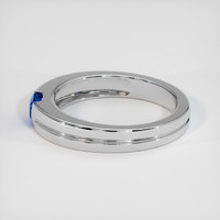0.38 Ct. Sapphire Ring, 18K White Gold 4