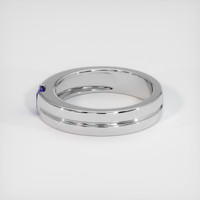 0.41 Ct. Purple Sapphire Ring, 18K White Gold 4